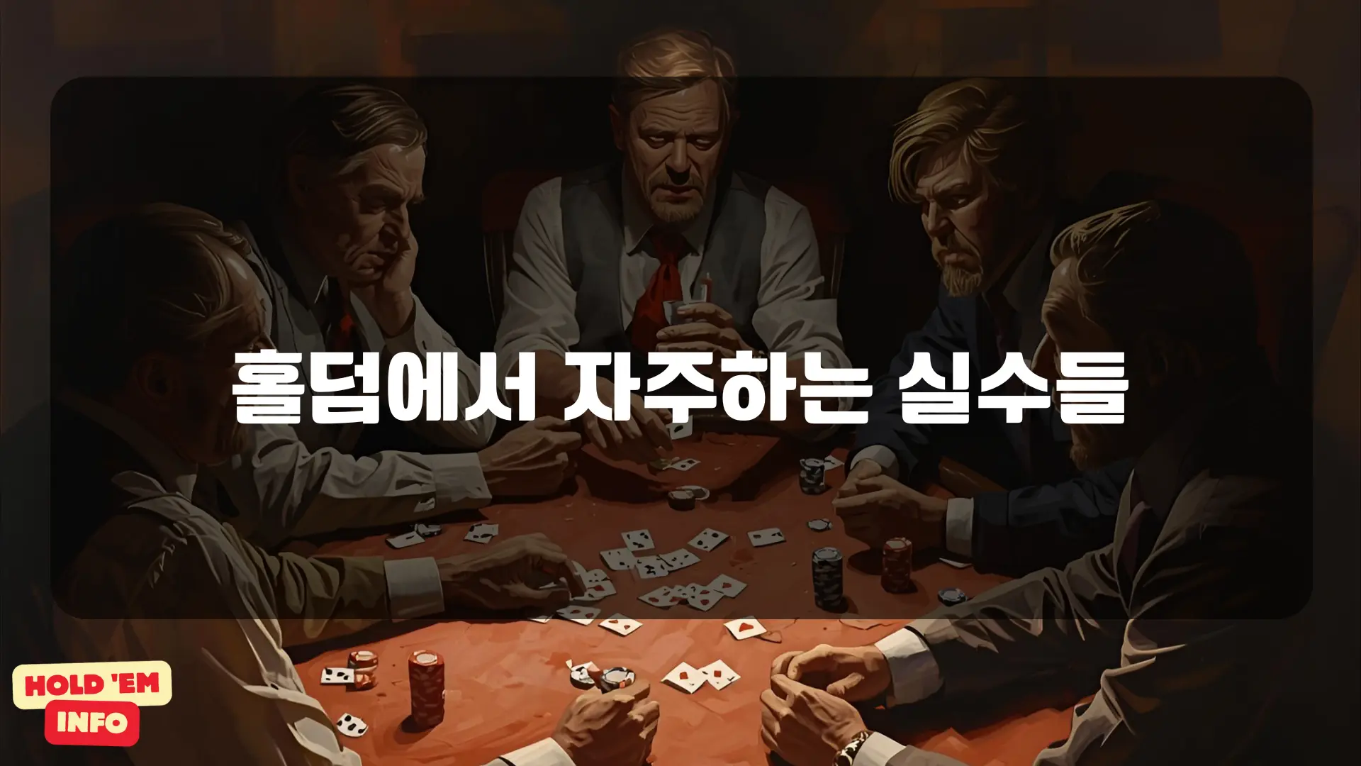 홀덤에서 자주하는 실수들