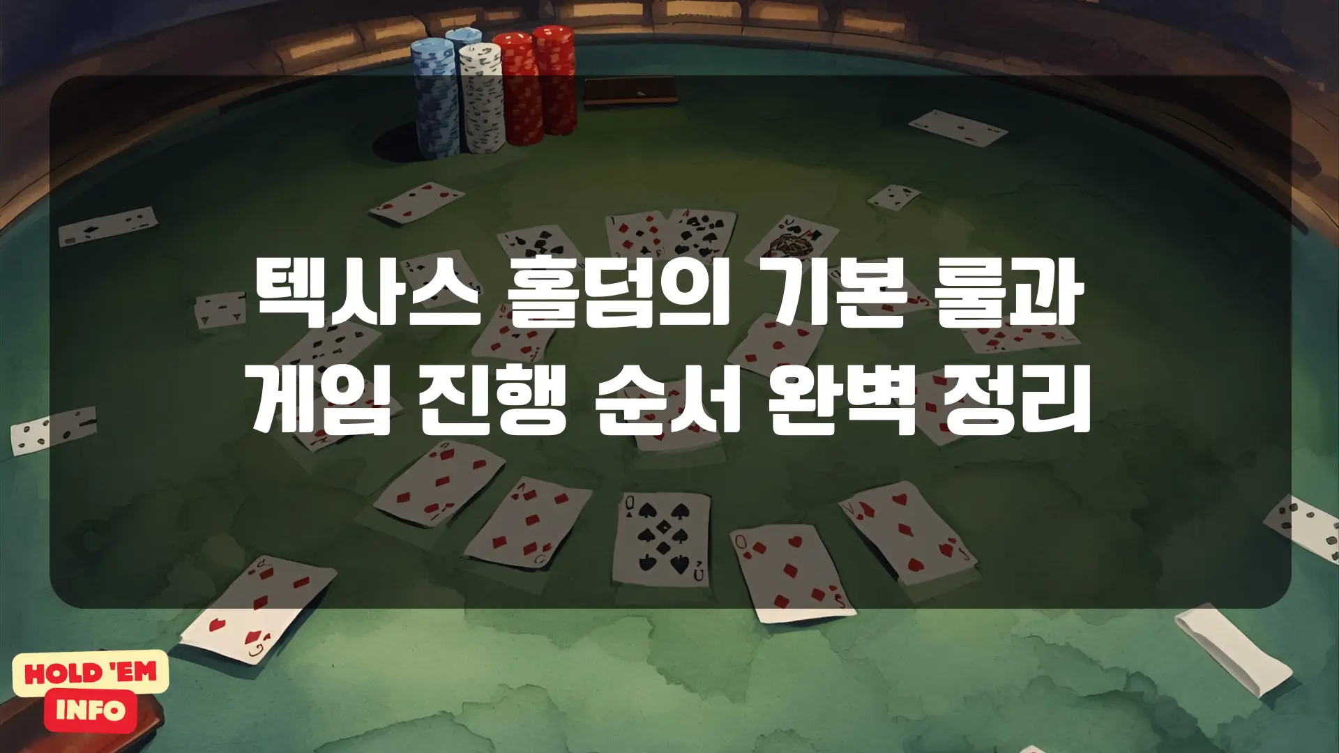 텍사스 홀덤의 기본 룰과 게임 진행 순서 완벽 정리
